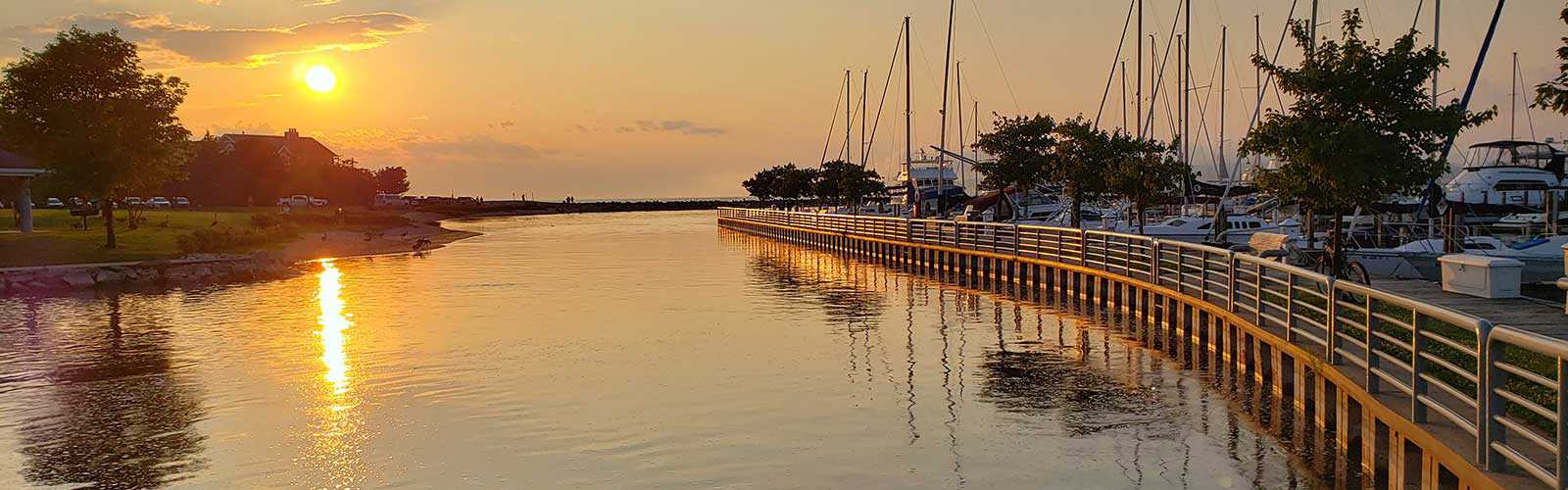 Bayfront Park Harbor Sunset