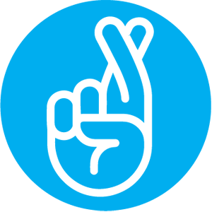 Fingers crossed Submit Application icon Fingers crossed Submit Application icon