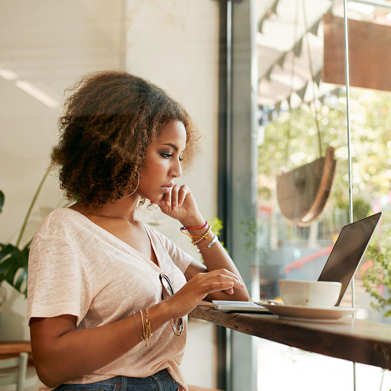 Woman using laptop Woman using laptop
