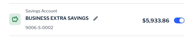 Picture of one share in list of accounts to rename/hide