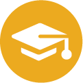 Education cap icon