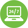 Online banking laptop icon Laptop icon