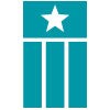 Digital icon of vertical flag with single star on top.