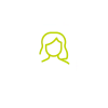 Woman silhouette icon.