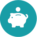 Piggy bank icon