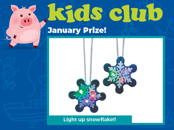 Kids Club - January Prize - Light-up Snow Flake
