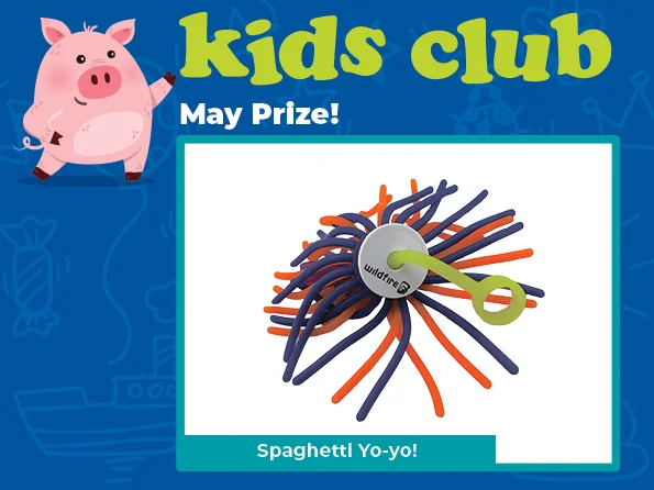 May Kids Club prize of Spaghetti Yo-Yo.