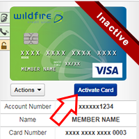 Credit Card being activated online