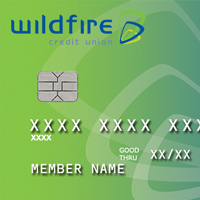 Picture of a Wildfire Visa with an EMV Chip